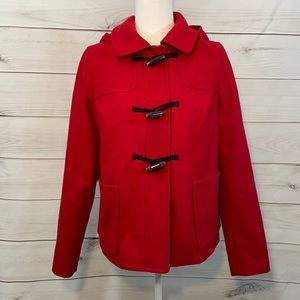 NWOT Old Navy Wool Pea Coat in Red